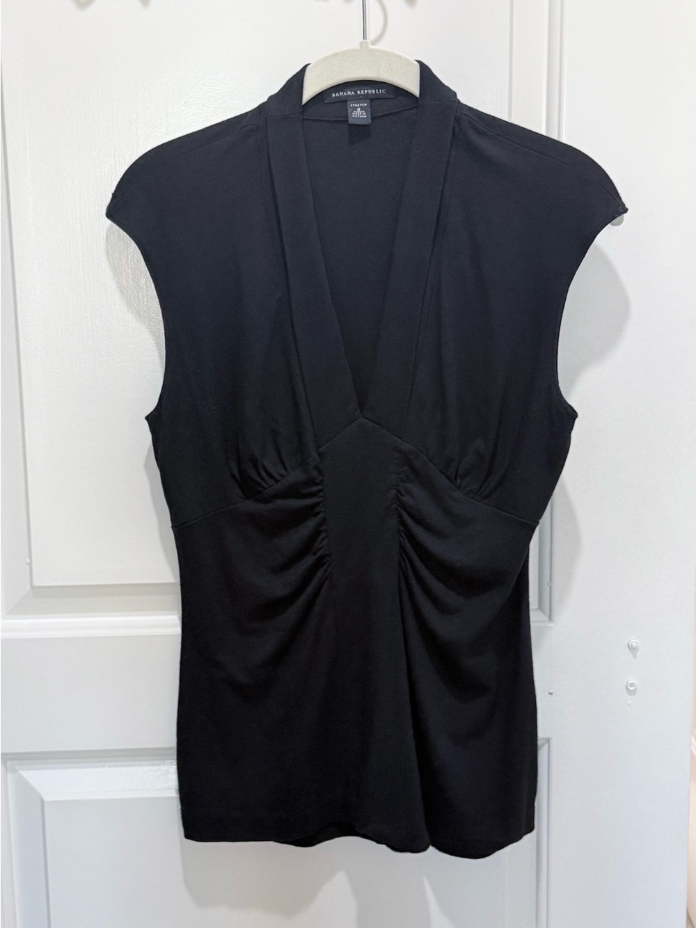 Banana Republic Sleeveless Black Polo Tank